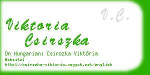viktoria csirszka business card