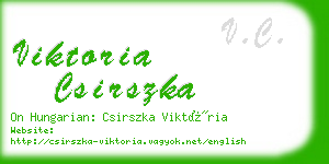 viktoria csirszka business card